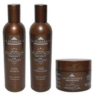Kit Coconut Oil Shampoo + Acondicionador x300ml + Máscara x250ml La Puissance