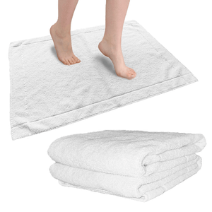 Pack x2 Alfombra Pie de Baño 100% Algodón 70x50cm