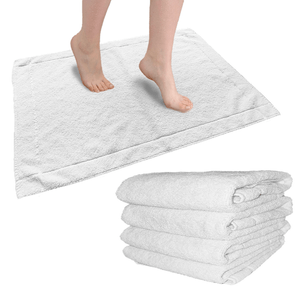 Pack x4 Alfombra Pie de Baño 100% Algodón 70x50cm