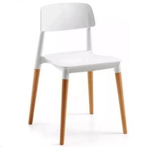 SILLA UNICAN MILAN MADERA-POLIMERO BLANCA