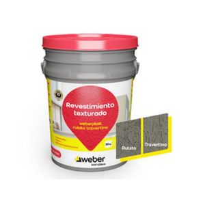 Revestimiento texturado  RTM gris plomo 30 Kg Weber