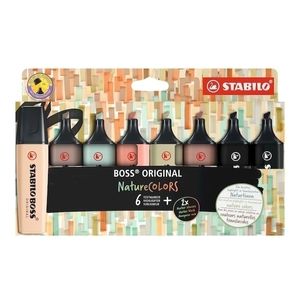Set Resaltadores stabilo boss nature x8