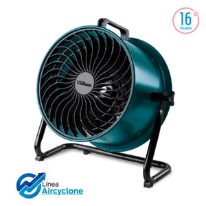 Ventilador Turbo Reclinable Industrial Liliana 16" Vthd16v Verde