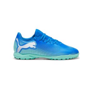 Botines Puma Future 7 Play TT Jr Niños Fútbol Azul