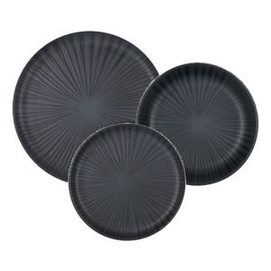 Juego De Vajilla Platos Flat Onix Oxford X18