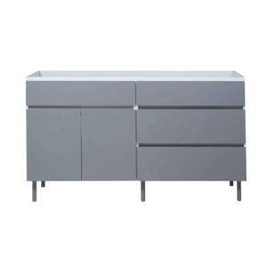 BAJO MESADA RICCHEZZE LIVORNO 140 CM GRIS POLAR