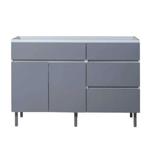 BAJO MESADA RICCHEZZE LIVORNO 120 CM GRIS POLAR