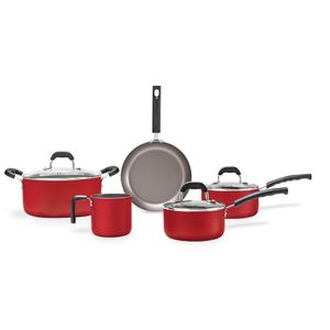 Batería de Cocina Brinox Saffron Rojo 5 Piezas LBRIN00244