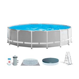 Pileta Estructural Redonda Intex Prism Frame Premium 457x122 Cm C/Bomba + Ac 25635/3