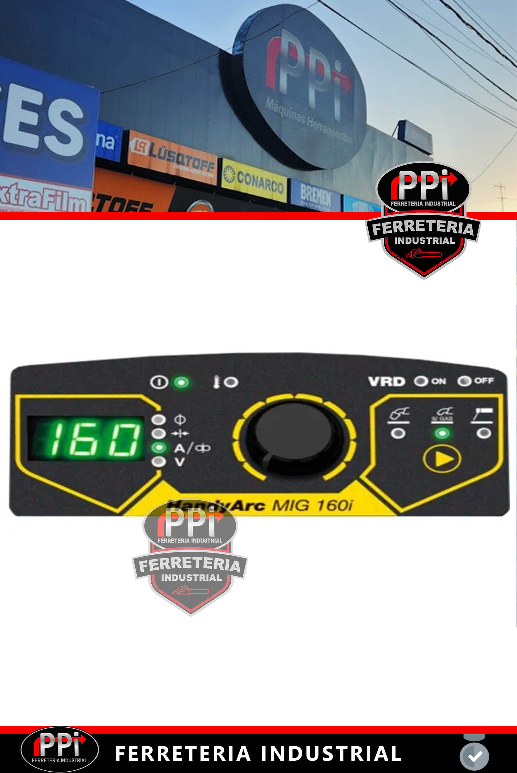 Soldadora Handy Arc Mig Mag Flux 160i Esab Conarco Electrodo ...