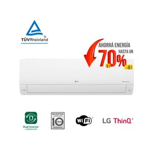 Aire Acondicionado Lg Inverter Wifi 6450w Dual Cool S4-W24k231e