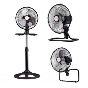 Ventilador 3 en 1 Mini Kanji FH1306 60w Pared Mesa Pie Palas Metalicas