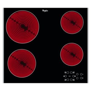 Anafe Vitroceramico Whirlpool AKT8090L Eléctrico 60 CM Negro