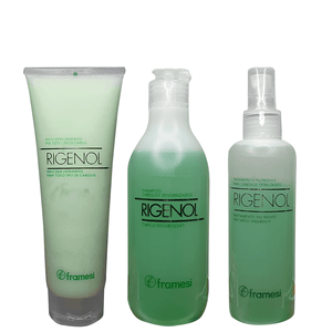 Kit Rigenol Shampoo + Masacara + Spray Bifase Framesi