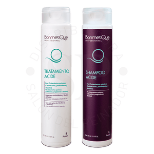 Kit Acide Restaurador Shampoo + Acondicionador 350ml Bonmetique