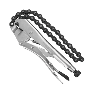 Pinza de fuerza TRUPER con cadena de 50 cm largo 20 cm - 17438