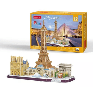 Cubic Fun Rompecabeza 3D Vista De La Ciudad Paris 67310 Wabro