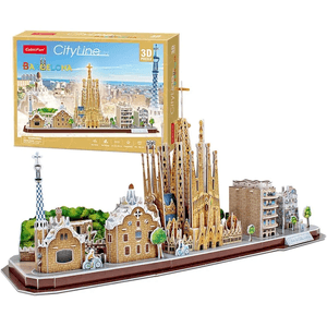 Cubic Fun Rompecabeza 3D Vista De La Ciudad Barcelona 67312 Wabro