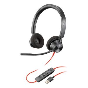 Auriculares USB-A Poly Blackwire 3320 con certificación de Microsoft Teams