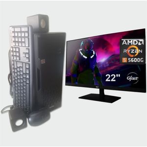 PC + LED 22 " RYZEN 5 5600 +16GB RAM
