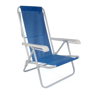 Reposera Sillon Acero Sannet Playa Camping 8 Posiciones Mor