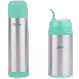 Set Termo Bala Acero 500ml Con Mate Autocebante 400ml Keep