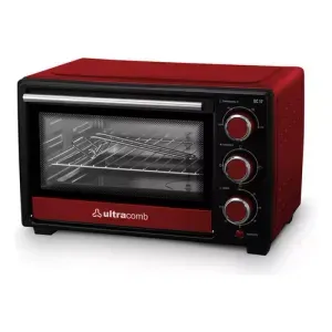 Horno De Mesa Eléctrico Ultracomb Uc17 17 L Rojo/negro 1280w