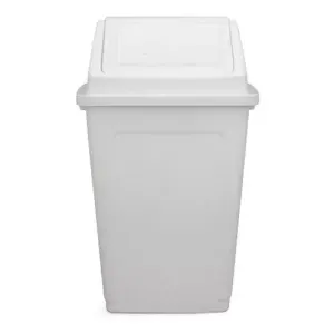 Cesto Residuos Reciclado 55lts T/vaiven Colombraro Blanco