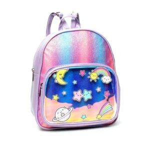 Mochila Infantil Trendy New Design Brillos 51444 Violeta