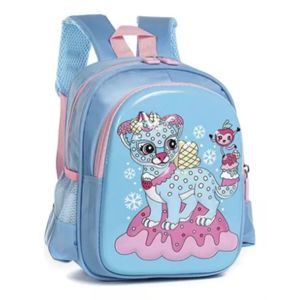 Mochila Trendy Infantil C/ Portabotella Celeste Escolar