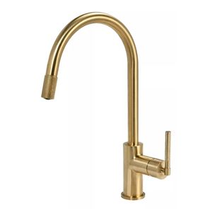 Grifería Canilla Cocina Monocomando Peirano Fabric Gold