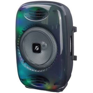 PARLANTE PORTATIL BT 8" + TWEETER LUCES LED MICROFONO