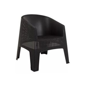 SILLÓN ESTILO RATTAN 79CMX72,6CMX69,6CM NEGRO NR OASISNE