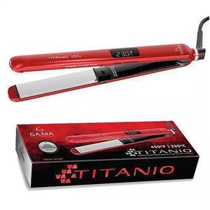Plancha Alisadora Gama Cp14 Titanio Digital 4d Roja Lh