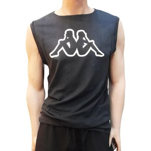 KAPPA MUSCULOSA - LOGO VAUSTE TANK BLCK