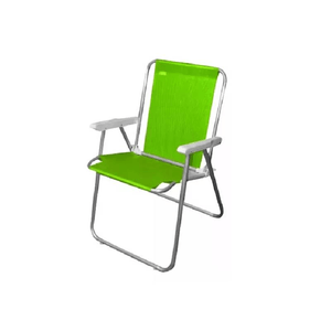 SILLON PLEGABLE DESCANSAR - VERDE 1 POSICION ACERO 34 PINTADO (40010)