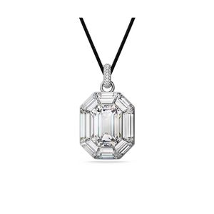 Colgante Swarovski Lucent Talla octogonal Blanco
