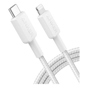 Cable Anker Usb-c A Lightning Blanco, 1.8m, Cargador iPhone