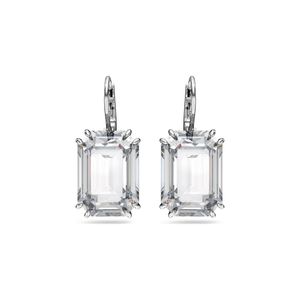 Aros Swarovski Millenia Cristal octogonal Blancos con Baño de rodio