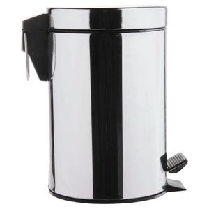 Cesto de basura a pedal 3 L de acero inoxidable Just Home Collection