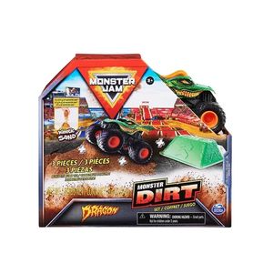 Monster Jam Playset Dragon con Arena Kinética