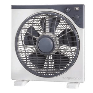 Ventilador De Piso Kanji Kjh-fh1201 Turbo Blanco Con 5 Palas