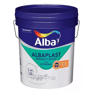 Enduido Plastico Al Agua AlbaPlast 20 Lts