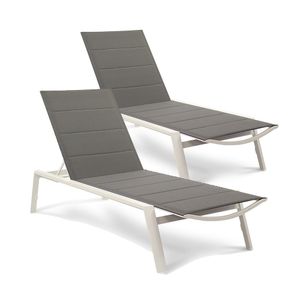 Set de 2 Reposeras de Aluminio pintado Recca
