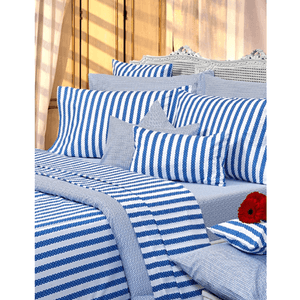 Juego de Sabanas Danubio 144 Hilos 2 1/2plazas Dreams Blue