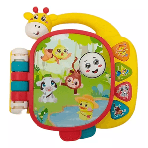Librito Jirafa Musical Interactivo Didáctico El Duende Azul 7863 Fibro