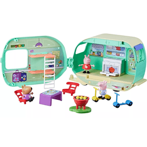 Peppa Pig Caravana Con Tres Personajes 10 Piezas Hasbro F8863