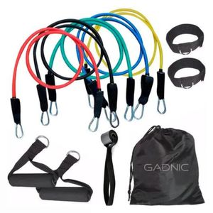 Kit de Bandas Elásticas Gadnic 5 Intensidades + Accesorios GYM00008