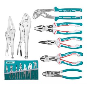 Kit de 7 Pinzas de precisión Industrial Total