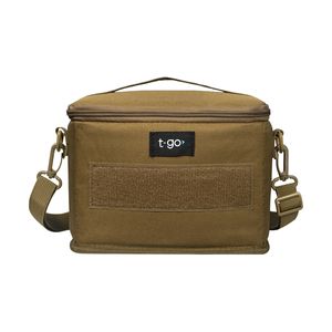 Lonchera Térmica T-go Escolar Infantil Con Tela Anti desgarre Camping Color Camel Eb344